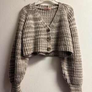 Women's Urban Outfitters Striped Crop Cardigan Sweater, Small-P, EUC